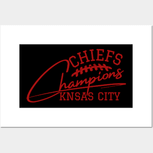 chiefs champions Posters and Art